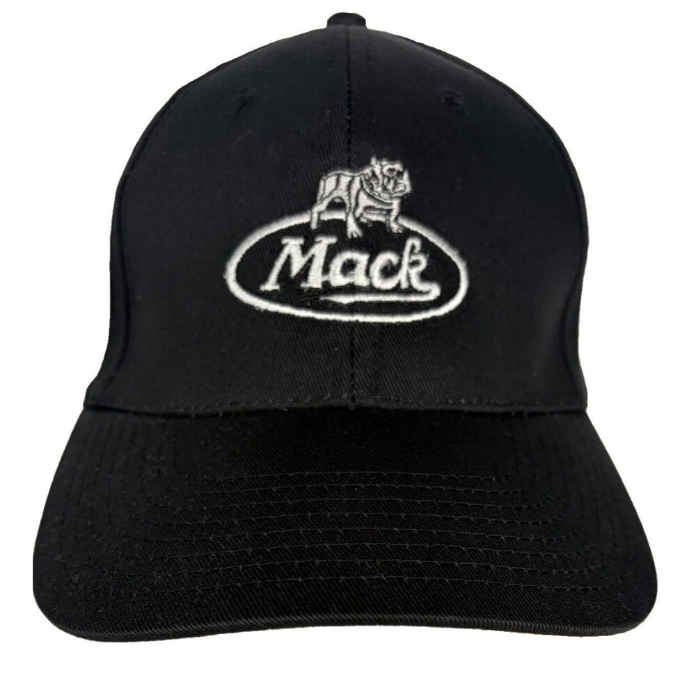 Mack Bulldog Hat W.W. Engine & Supply Diesel Trucking Black WhiteAdjustable OS